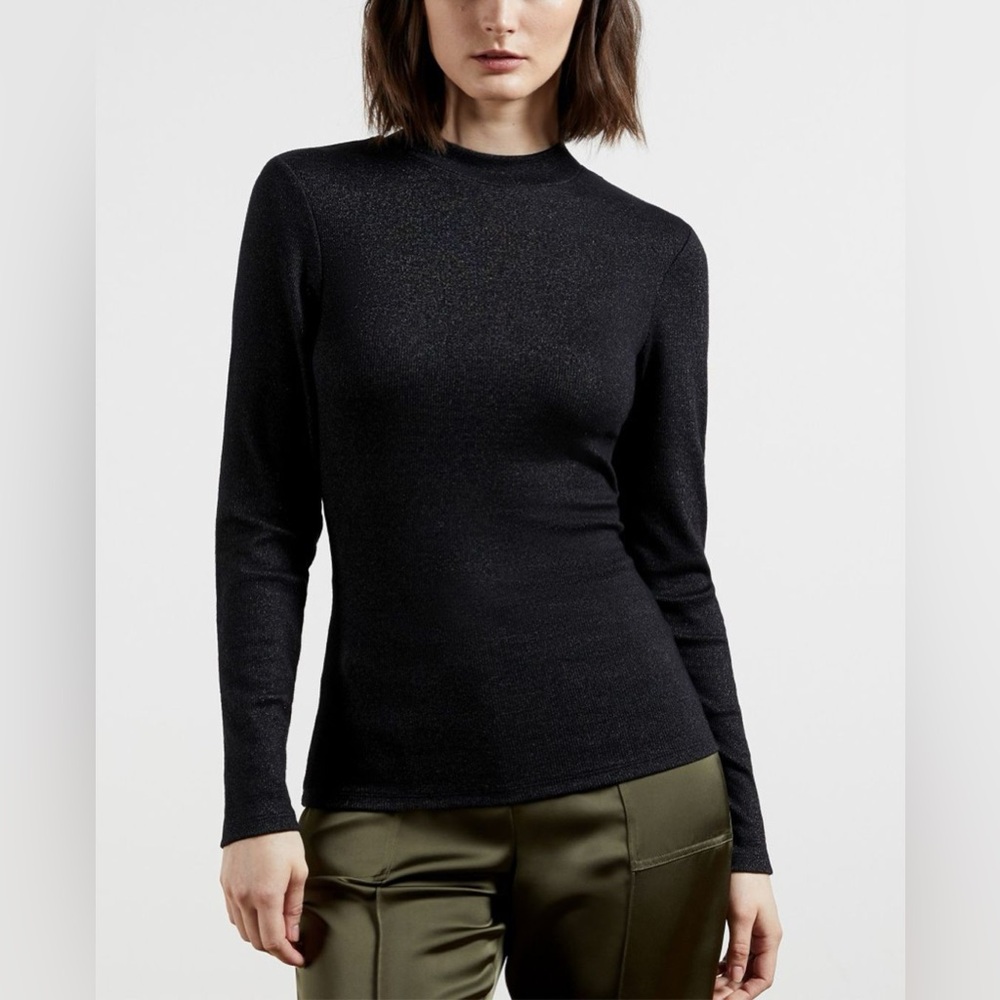 NWOT Ted Baker Stormie Glitter Ribbed Pullover on Gunmetal